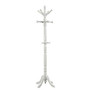 Monarch Specialties 11-Hook Wood Coat Rack, 73 inch;H x 17 inch;W x 17 inch;D, Antique White