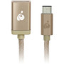 IOGear; Charge And Sync USB-C To USB-A Adapter, Gold, 4 inch;, 1N1346