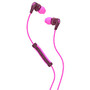 Skullcandy; Method Earbud Headphones, Plum/Pink