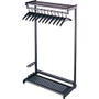 Quartet; Garment Rack With Hangers, 8 Hangers, 2 Shelves, 24 inch; Width, Black