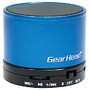 Gear Head BT3500BLU Speaker System - Portable - Battery Rechargeable - Wireless Speaker(s) - Blue, Black
