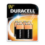 Duracell; Coppertop 9-Volt Alkaline Batteries, MN16RT4Z, Pack Of 4