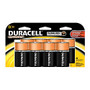 Duracell; Coppertop Batteries, D, Pack Of 8