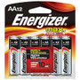 Energizer; Max; Alkaline AA Batteries, Pack Of 12, E91BW12EM