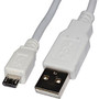 4XEM 3FT Micro USB To USB Data/Charge Cable For Samsung/Kindle/HTC (White)