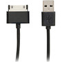 4XEM 6FT 30-Pin Dock Connector To USB Cable For iPhone/iPod/iPad (Black)