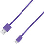 4XEM Micro USB To USB Data/Charge Cable For Samsung/HTC/Blackberry (Purple)