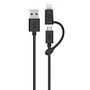 Belkin; Lightning/Micro-USB Connector Cable, 3', Black