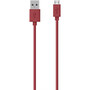 Belkin; MIXIT&trade; Micro-USB To USB ChargeSync Cable, 4', Red