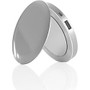 HyperJuice Pearl: Compact Mirror + USB Rechargeable Battery Pack (Silver)