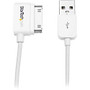 StarTech.com 1m (3 ft) Right Angle Apple? 30-pin Dock Connector to USB Cable for iPhone / iPod / iPad with Stepped Connector