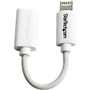 StarTech.com White Micro USB to Apple 8-pin Lightning Connector Adapter for iPhone / iPod / iPad