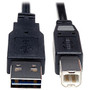 Tripp Lite 10ft USB 2.0 High Speed Cable Reverisble A to B M/M