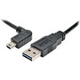 Tripp Lite 3ft USB 2.0 High Speed Cable Reversible A to Left Angle 5Pin Mini B M/M
