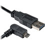 Tripp Lite 3ft USB 2.0 High Speed Cable Reversible A to Right Angle 5Pin Micro M/M
