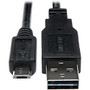 Tripp Lite 6in USB 2.0 High Speed Cable Reversible A to 5Pin Micro B M/M