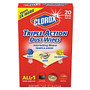 Clorox Triple Action Dust Wipes, Unscented, 4 inch; x 7 inch;, White, Pack Of 20