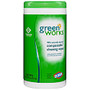 Green Works; Naturally Derived Compostable Cleaning Wipes, Container Of 62