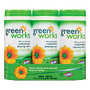Greenworks Compostable Cleaning Wipes, Clean Citrus Scent, 30 Wipes Per Canister, 3 Canisters Per Pack, Case Of 5 Packs