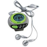 HoMedics 3D Deluxe Pedometer with Built-in FM Radio