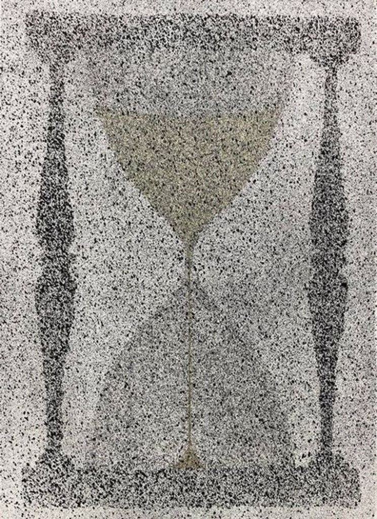 ED RUSCHA "Reloj de Arena" Rare Etching