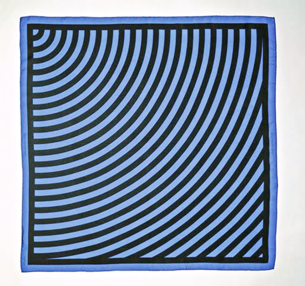 Sol LeWitt, Limited Edition Vintage Signed Louis Vuitton Silk Scarf (Plate Signed), ca. 1987