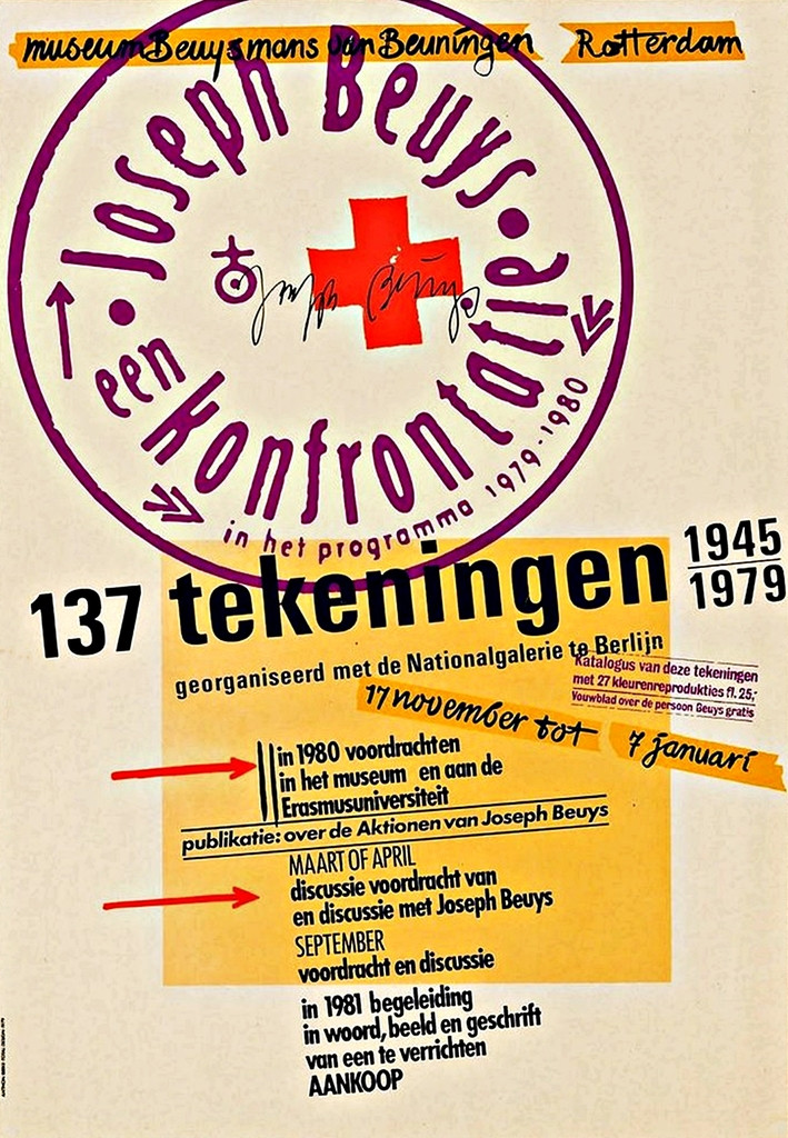 Joseph Beuys, Joseph Beuys, een konfrontatie, 137 Tekeningen 1945-1979, Museum Boijmans van Beuningen, Rotterdam, 1979 (SIGNED) , 1979