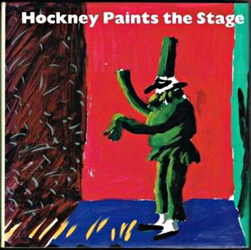  DAVID HOCKNEY, Original Painting, Hockney Paints the Stage (dedicated to Walker Art Museum Trustees) 1983, Ink, watercolor gouache painting - signed by both David Hockney and Martin Friedman 