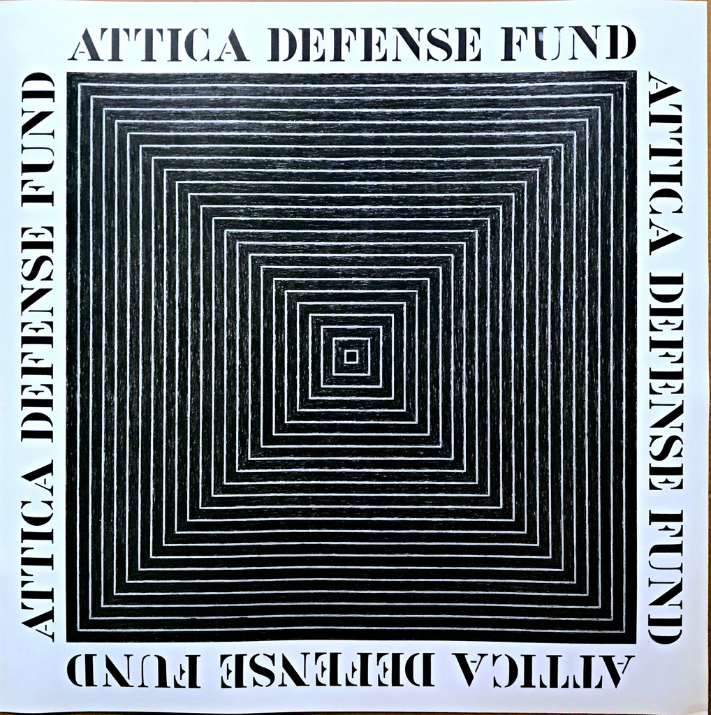 Frank Stella,  Attica Defense Fund 1975 (Hand Signed)