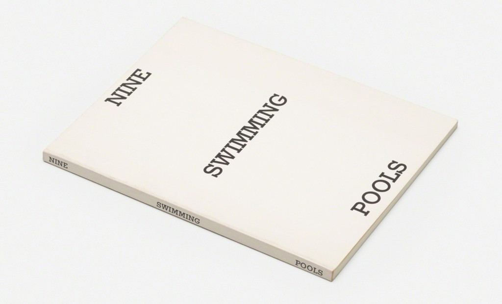 Ed Ruscha,  Nine Swimming Pools and a Broken Glass (HAND SIGNED) 1976, Limited Edition Artist's Book: Hand Signed by Ed Ruscha