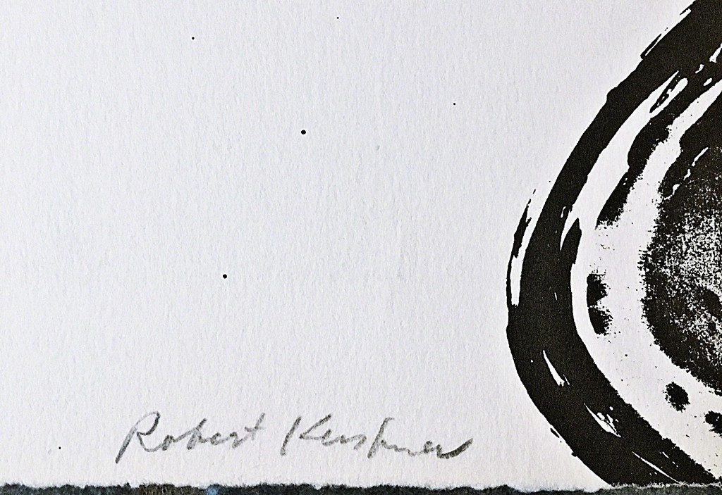  Robert Kushner Paris Review 1982, Lithograph with Deckled Edges. Hand Signed. Numbered. Unframed