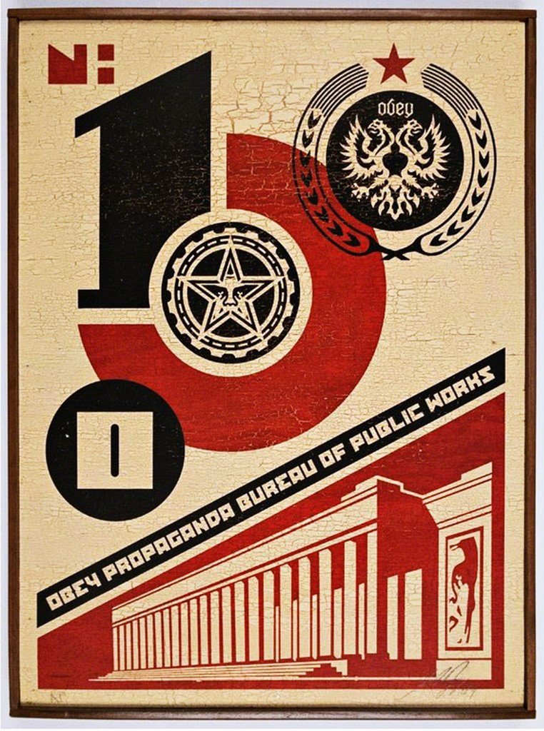 Shepard Fairey Bureau of Public Works, 2004