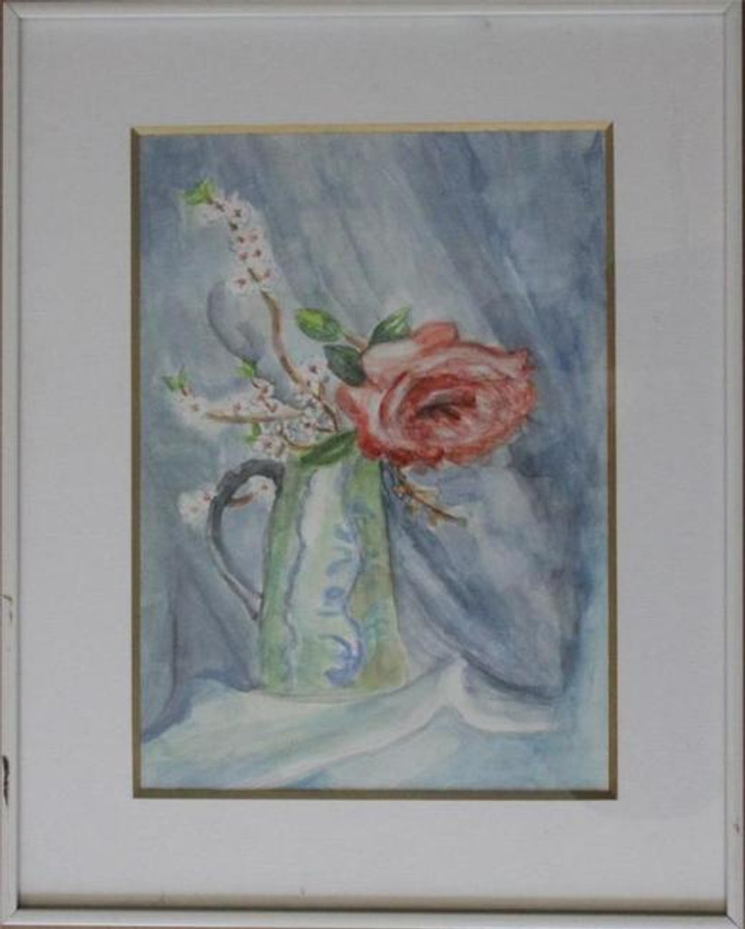 Original Framed Watercolor Painting Hand signed by Israeli Artist Yael Huri 1986