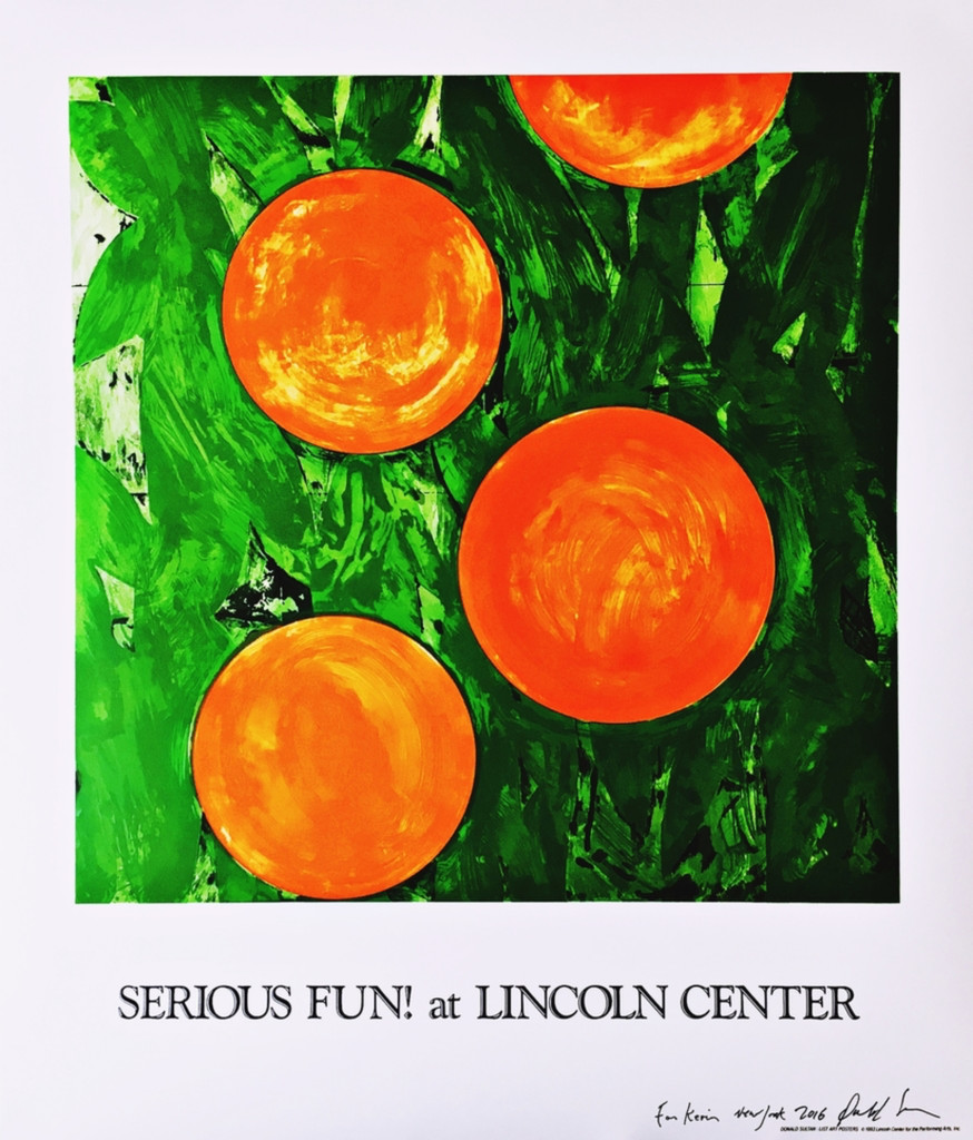 Donald Sultan, Serious Fun! at Lincoln Center (Hand Signed)