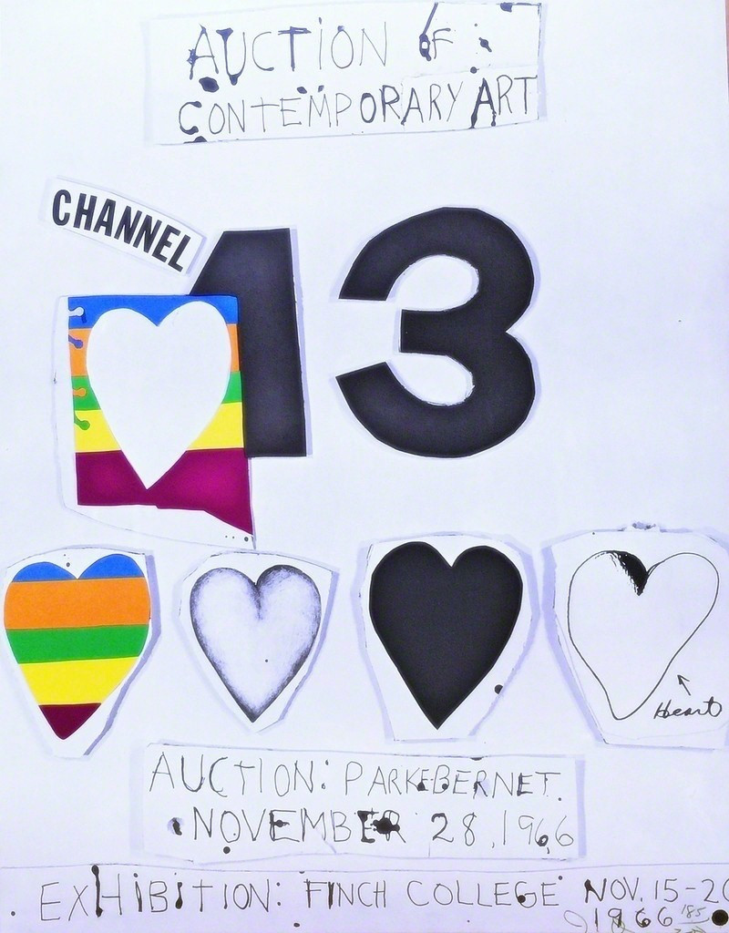 Jim Dine, I Love Public Television (for Channel 13), 1966