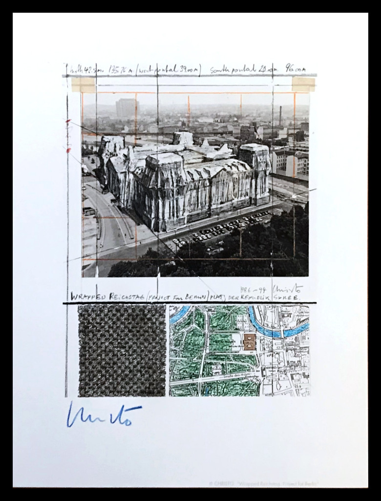Christo, Wrapped Reichstag, Project for Berlin, 1994