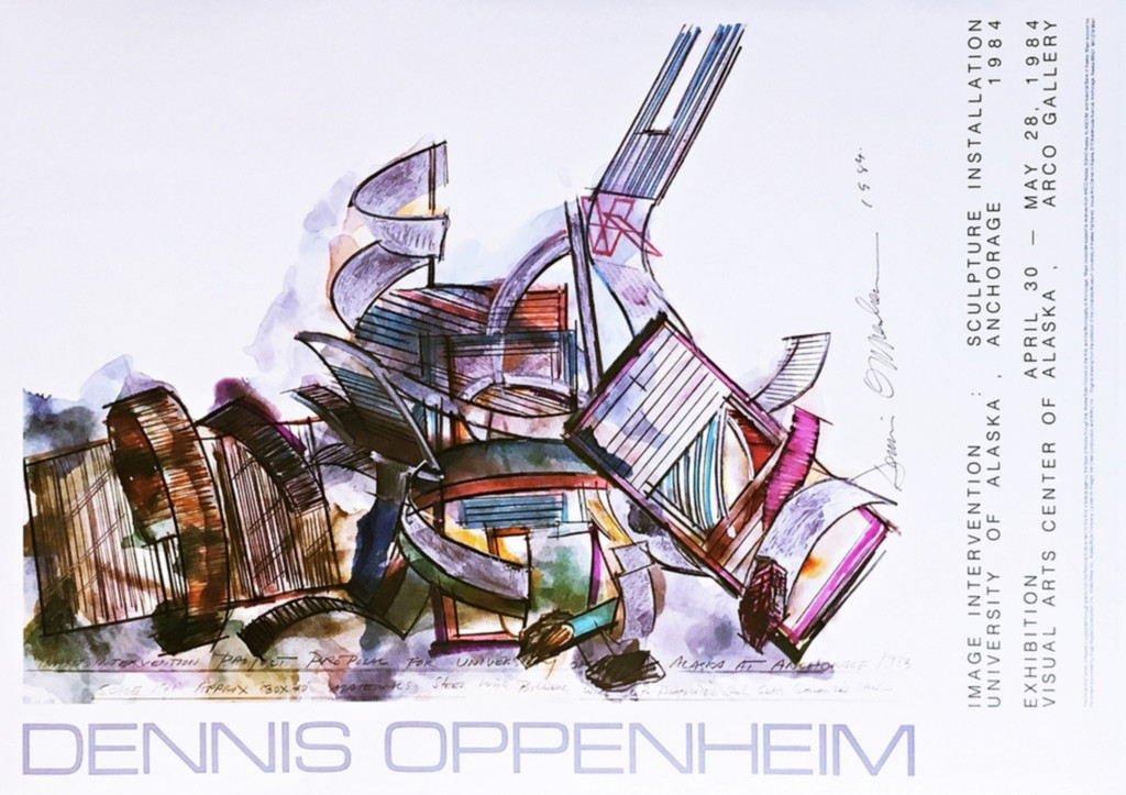 Dennis Oppenheim, Image Intervention (Hand Signed), 1984