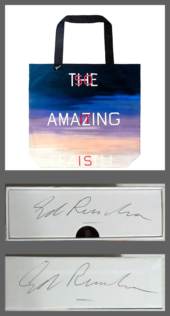 Ed Ruscha, The Amazing Earth, in gift box hand signed twice by Ed Ruscha, ca. 2017