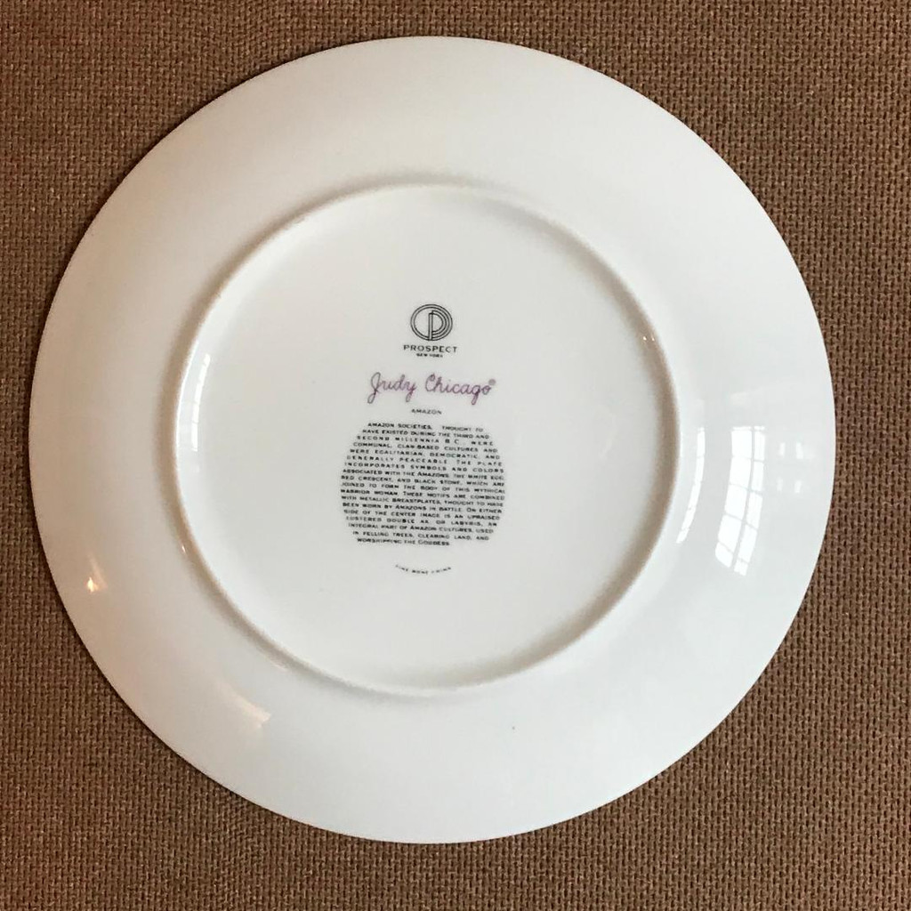 Judy Chicago, Amazon Dinner Plate, from the Dinner Party, 2018