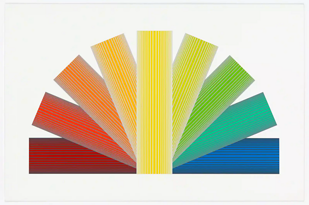 Richard Anuszkiewicz, Grey Tinted Rainbow, 1992