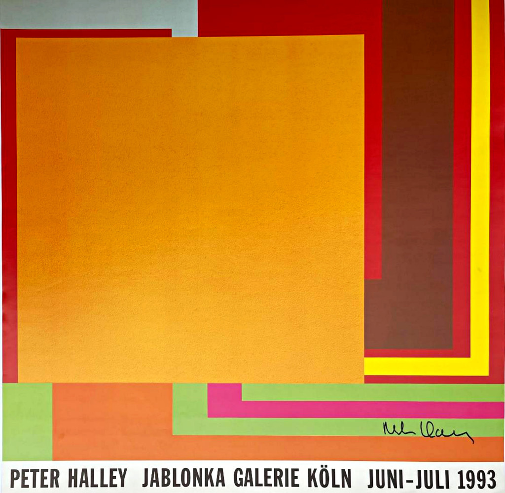 Peter Halley, Jablonka Galerie, Köln, 1993 (Hand Signed by Peter Halley) 