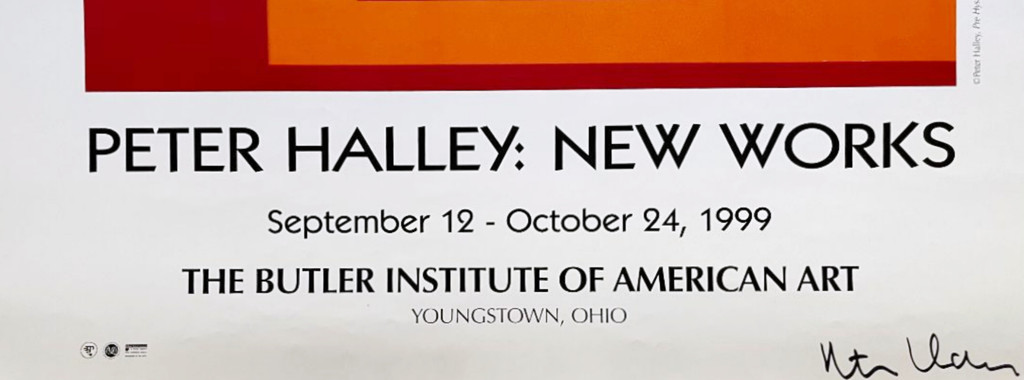 Peter Halley, New Works, The Butler Institute of American Art, 1999 (Hand Signed) 