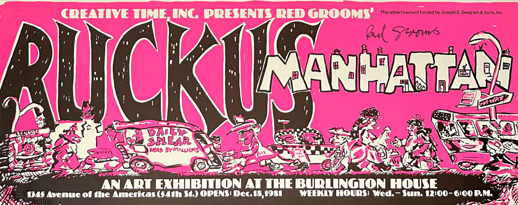 Red Grooms, Ruckus Manhattan (Hand signed), 1981