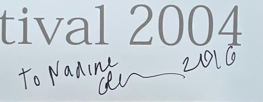 Glenn Ligon, Lincoln Center Festival (Hand signed, inscribed and dated), 2004