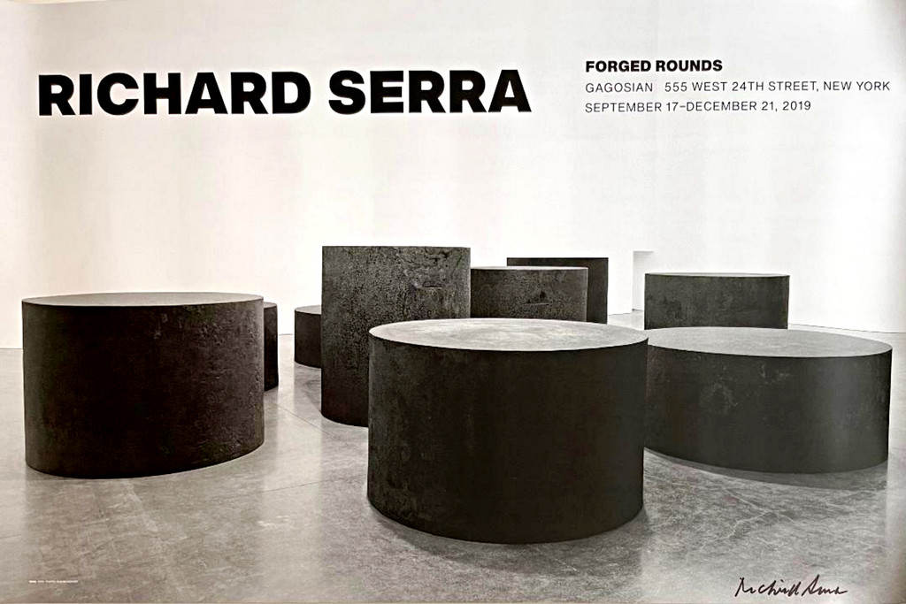 Richard Serra Forged Rounds (hand signed), 2019