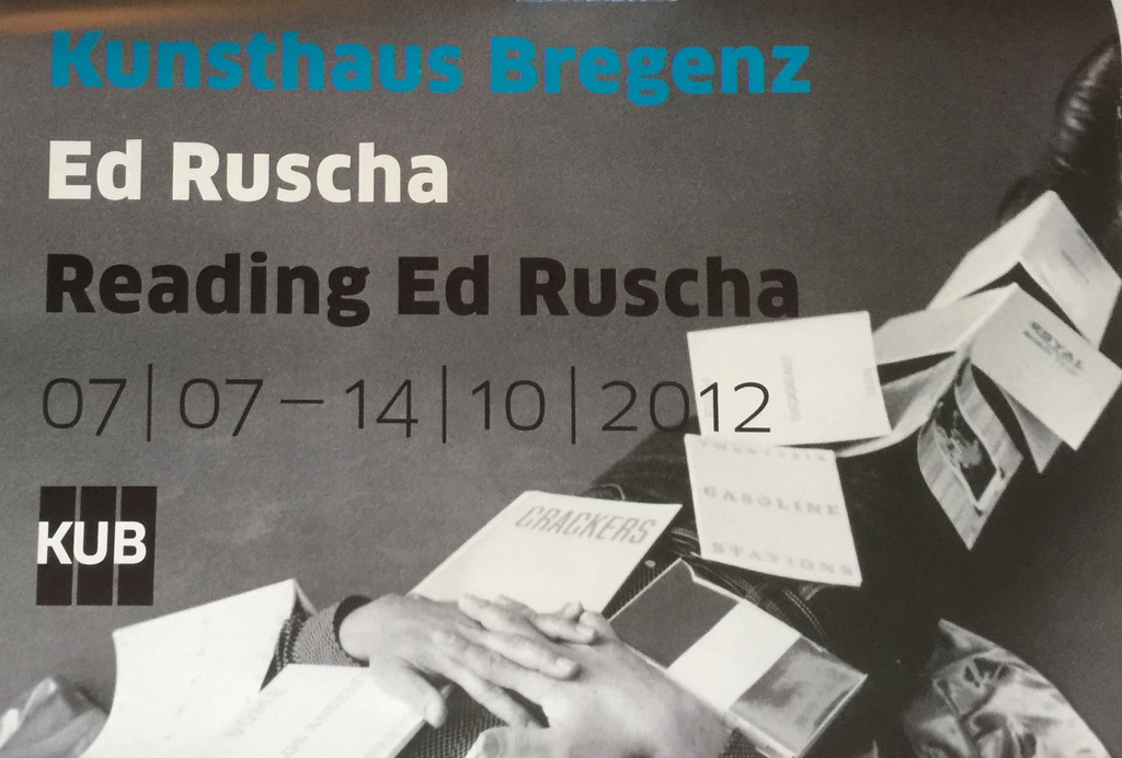 Ed Ruscha Reading Ed Ruscha (Hand Signed), 2012