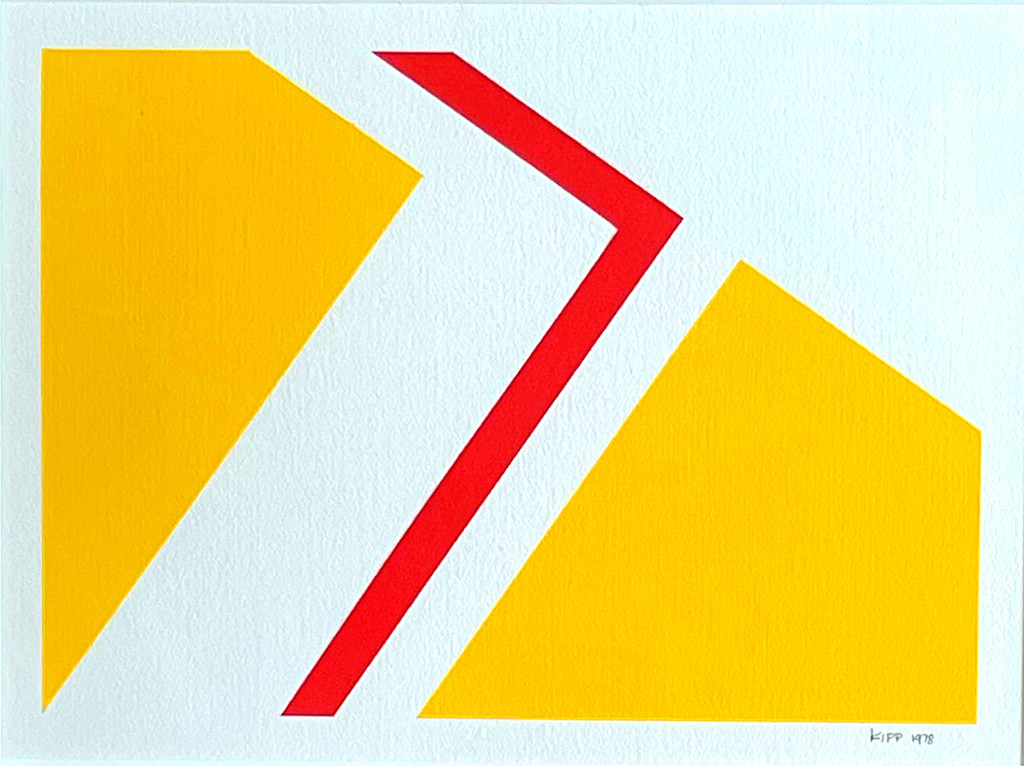 Lyman Kipp, Untitled Minimalist Geometric Abstraction, 1978