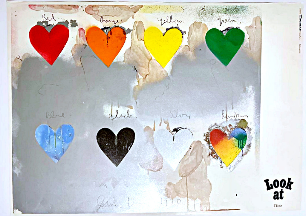 Jim Dine, vintage limited edition Galerie Thomas exhibition poster 1970