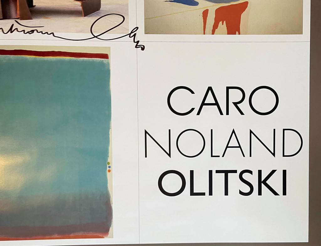 Kenneth Noland, Jules Olitski, Anthony Caro, CARO, NOLAND & OLITSKI (Hand signed by Anthony Caro and Jules Olitski), 1994