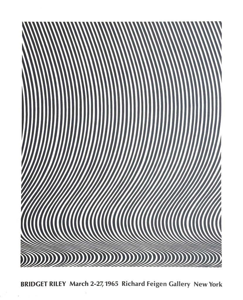 Bridget Riley, Richard Feigen Gallery 1965 Op Art poster, 1965